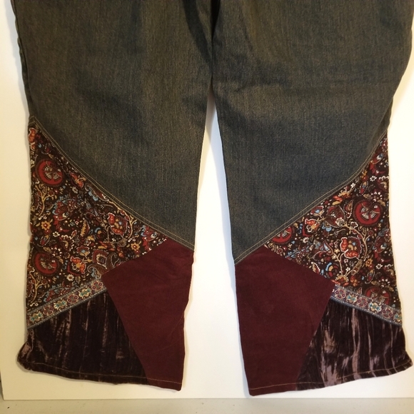 Faded Glory Y2k Patchwork Jeans Size 24W - Picture 9 of 10